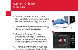 Thumbnail of Acumen IQ sensor setup guide